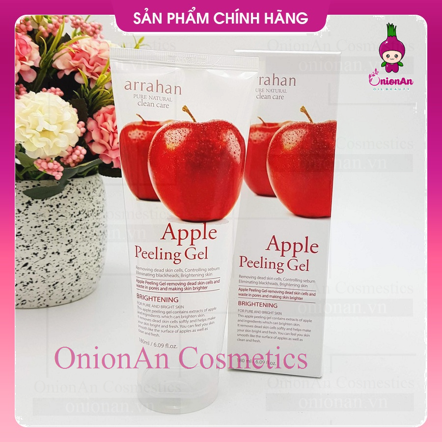 Gel Tẩy Da Chết, Làm Sáng Da Arrahan Apple Peeling Gel